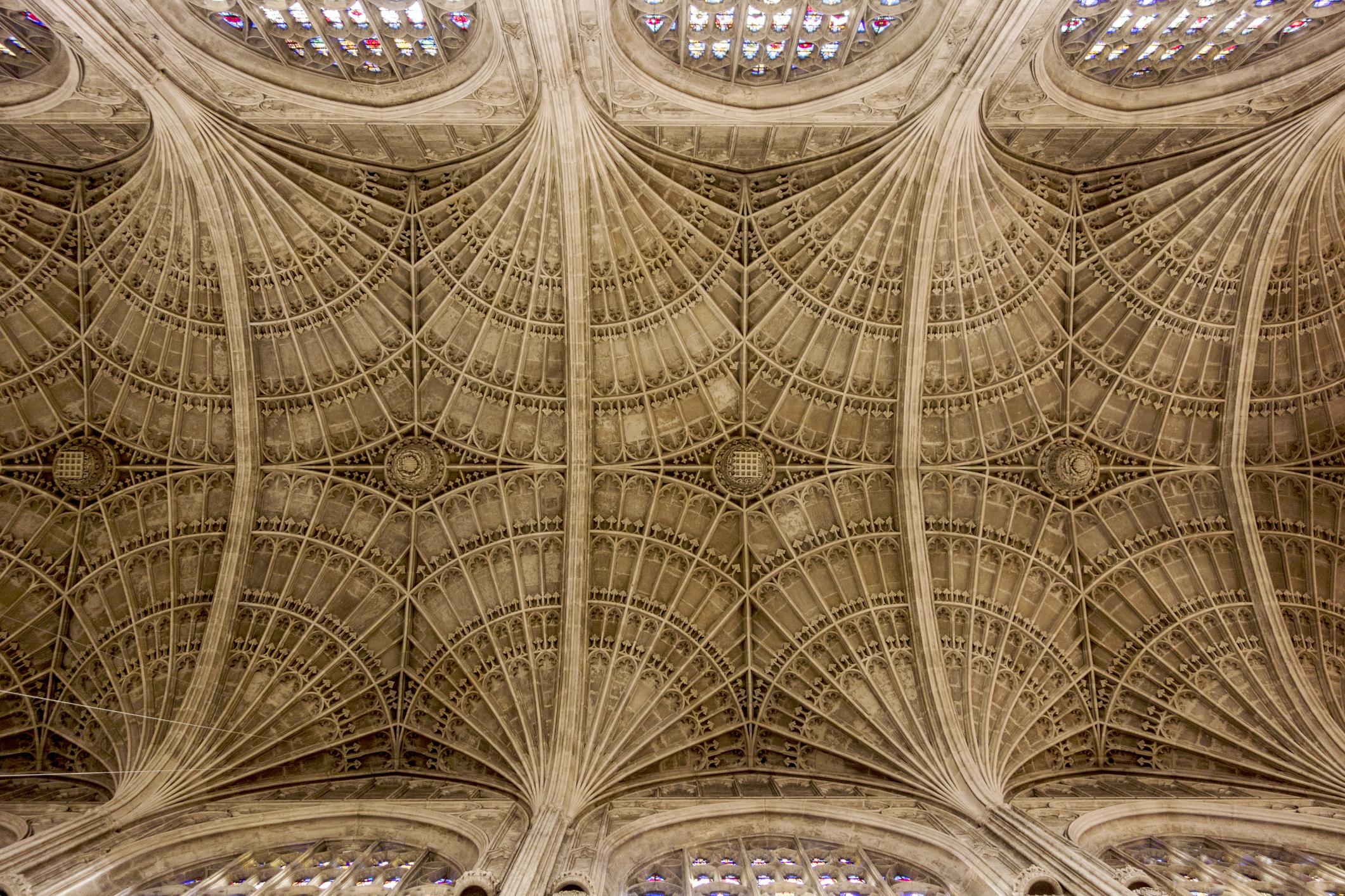 Vaults at King's College Chapel, Cambridge.