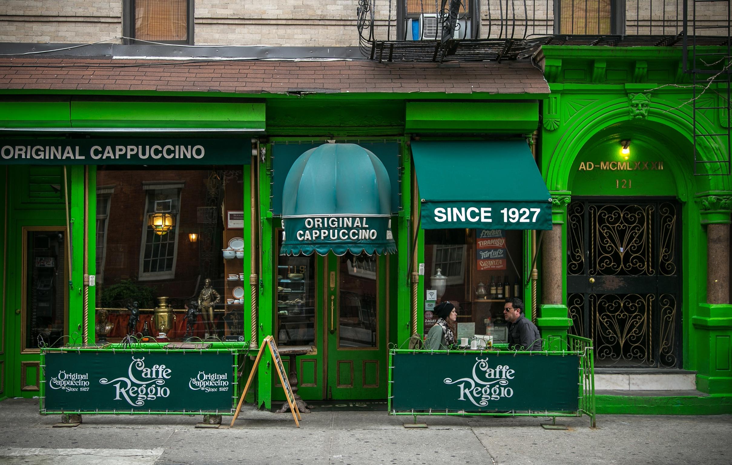 Caffe Reggio in Greenwich village.