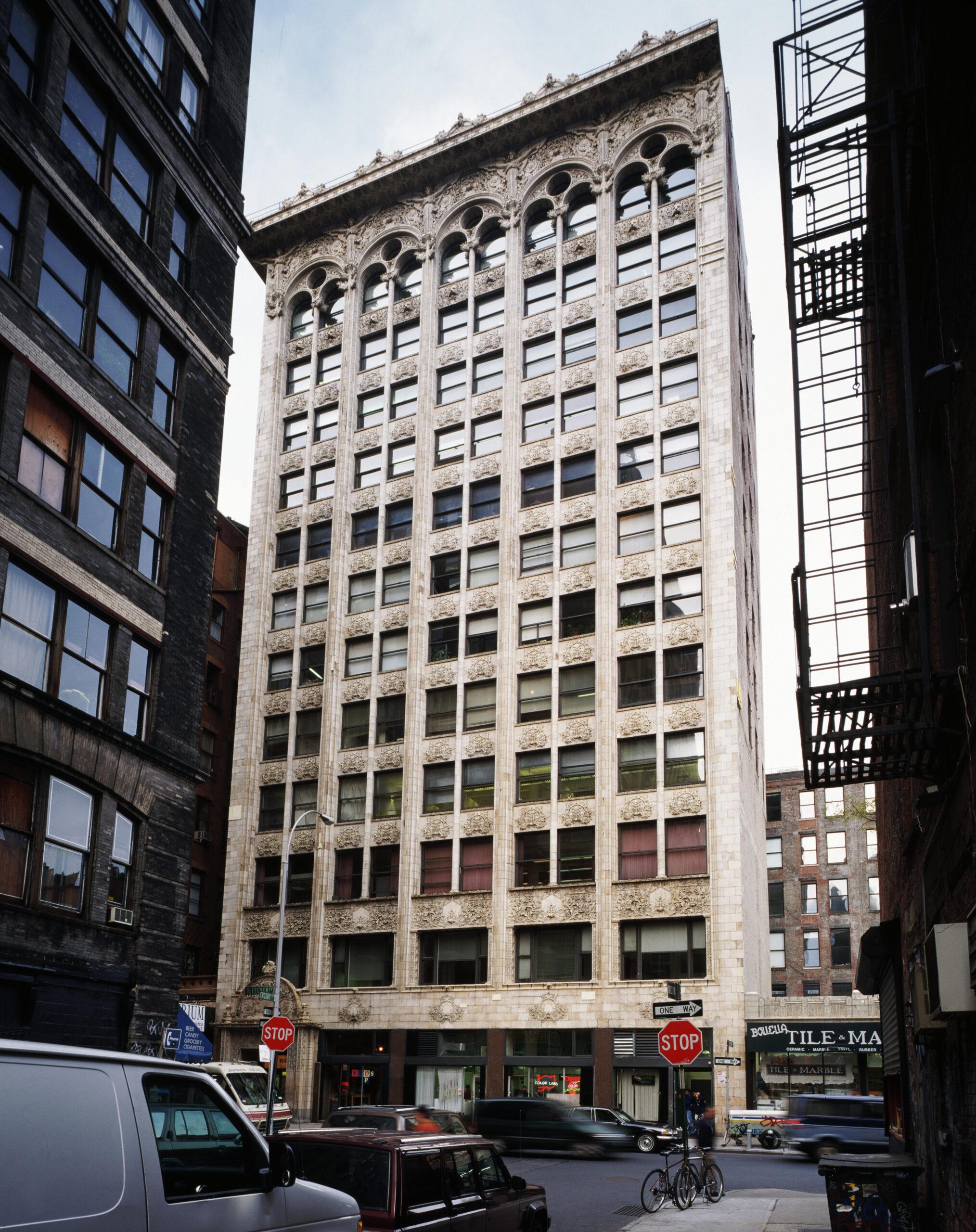 Louis Sullivan's richly ornamented Bayard-Condict Building.