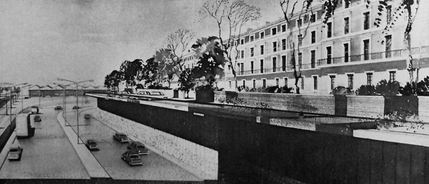 Artist's impression of Oval Terrace, Camden.