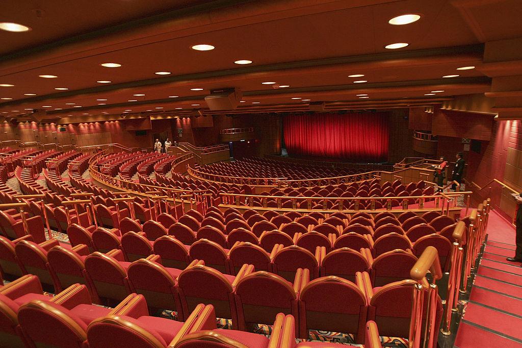 The headliners theatre on a P&amp;O cruise ship.